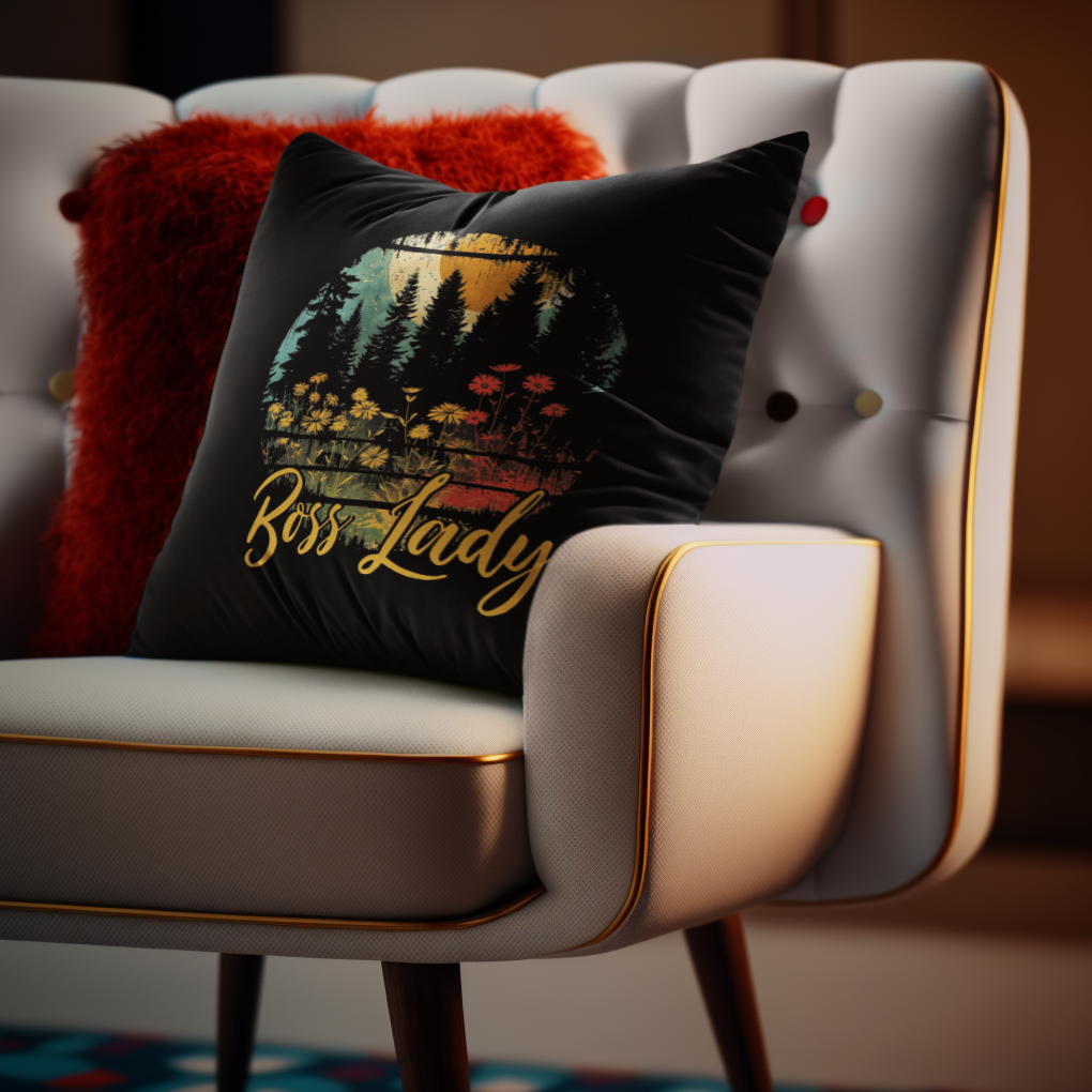 Stealing the Scene - Boss Lady - Square Pillow