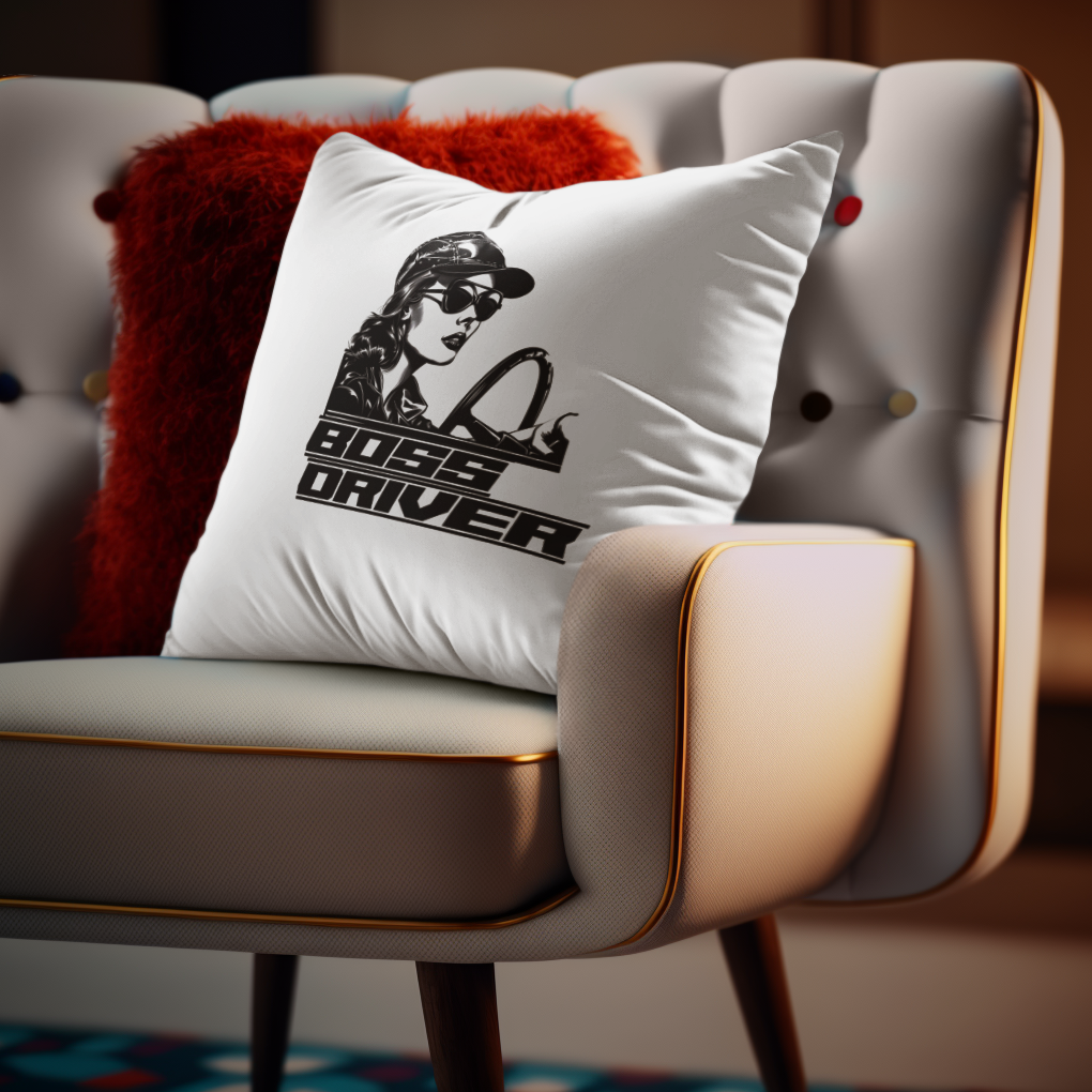 Stealing the Scene - Boss Driver - Square Pillow