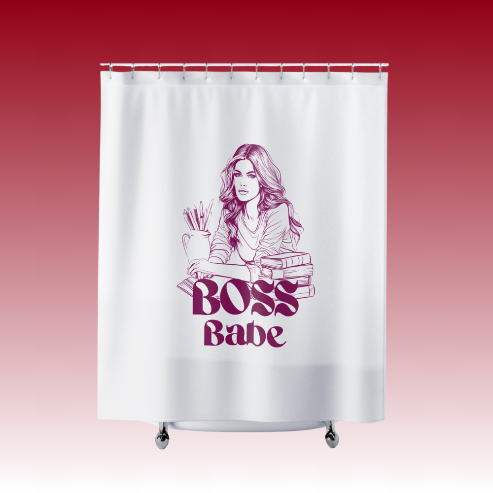 My Daily Splash of Sanity - Boss Babe - Shower Curtains