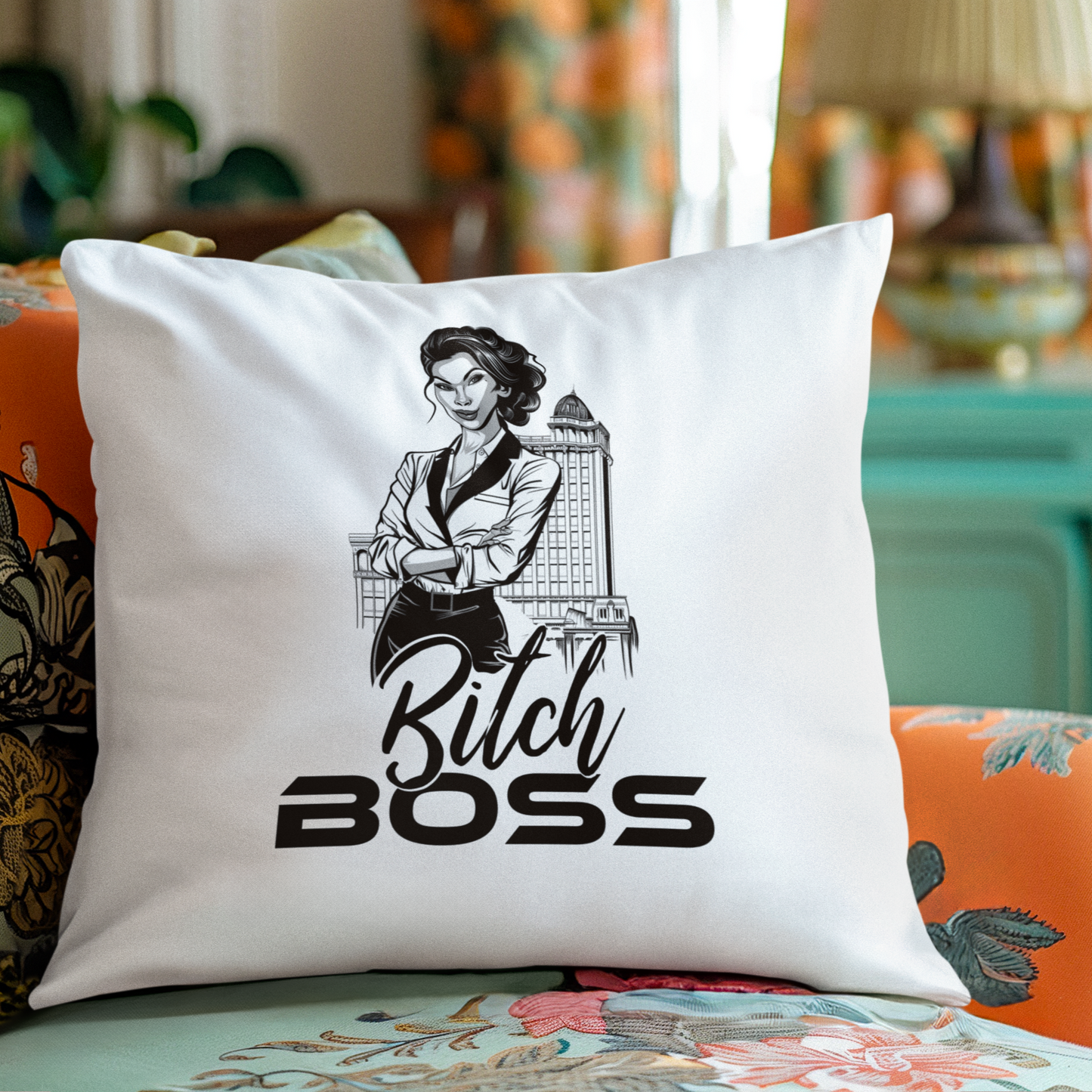 Unstoppable Queen Energy - Boss Bitch Fiona - Square Pillow