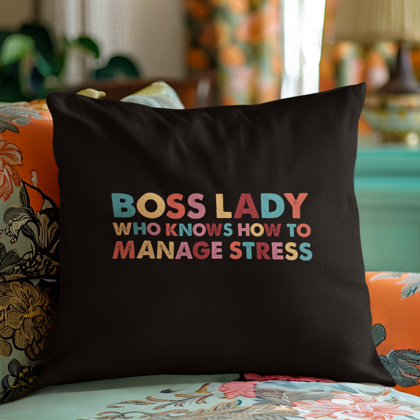 Paying My Own Way - Boss Lady Who Knows How To Deal With Manage Stress - Square Pillow