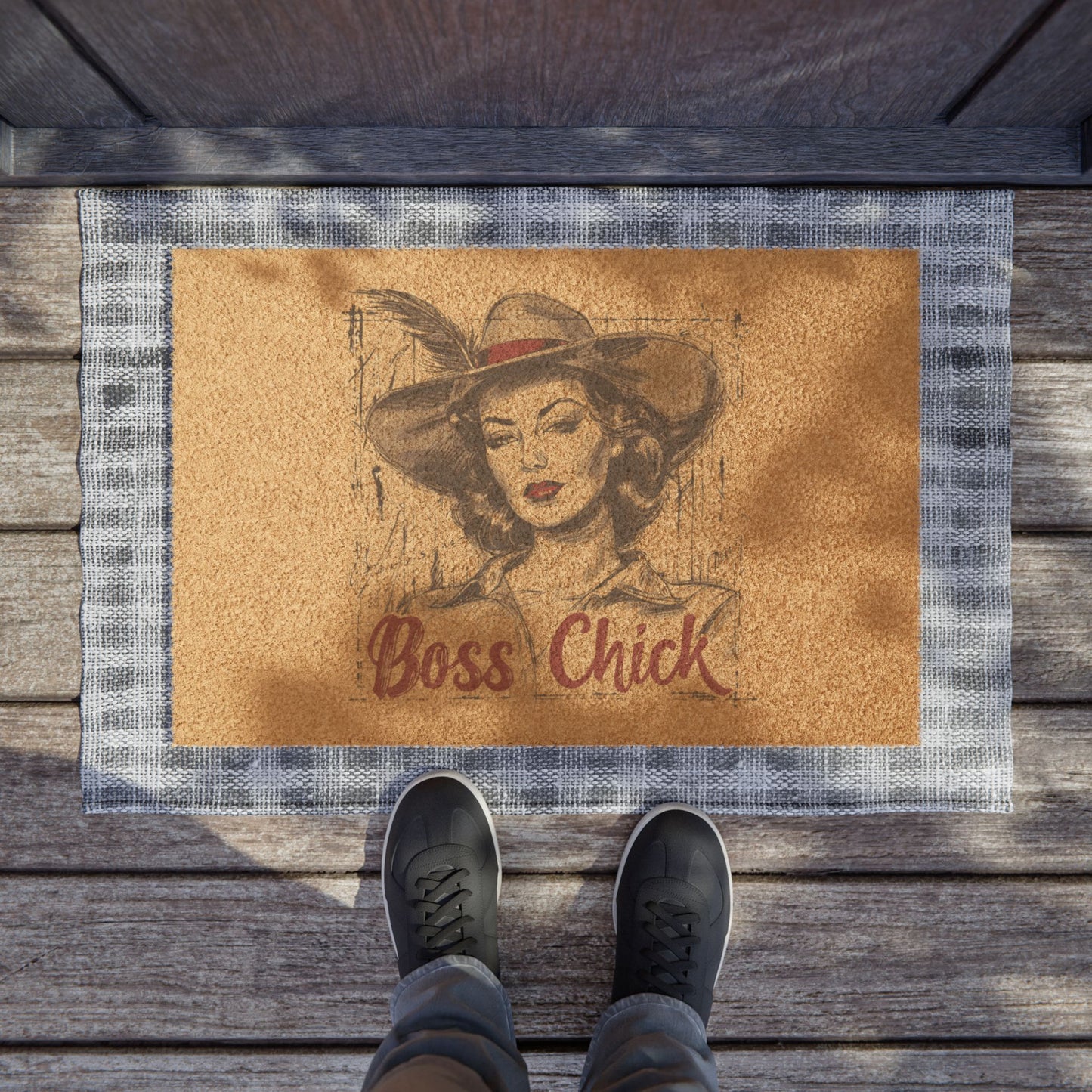 Boss Chick - Doormat - Step Here Before You Step Up