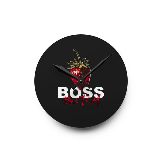 Boss Bitch - Acrylic Wall Clock