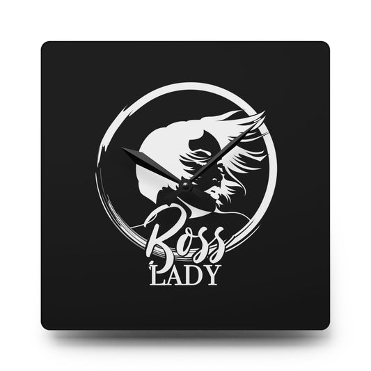Boss Lady - Acrylic Wall Clock