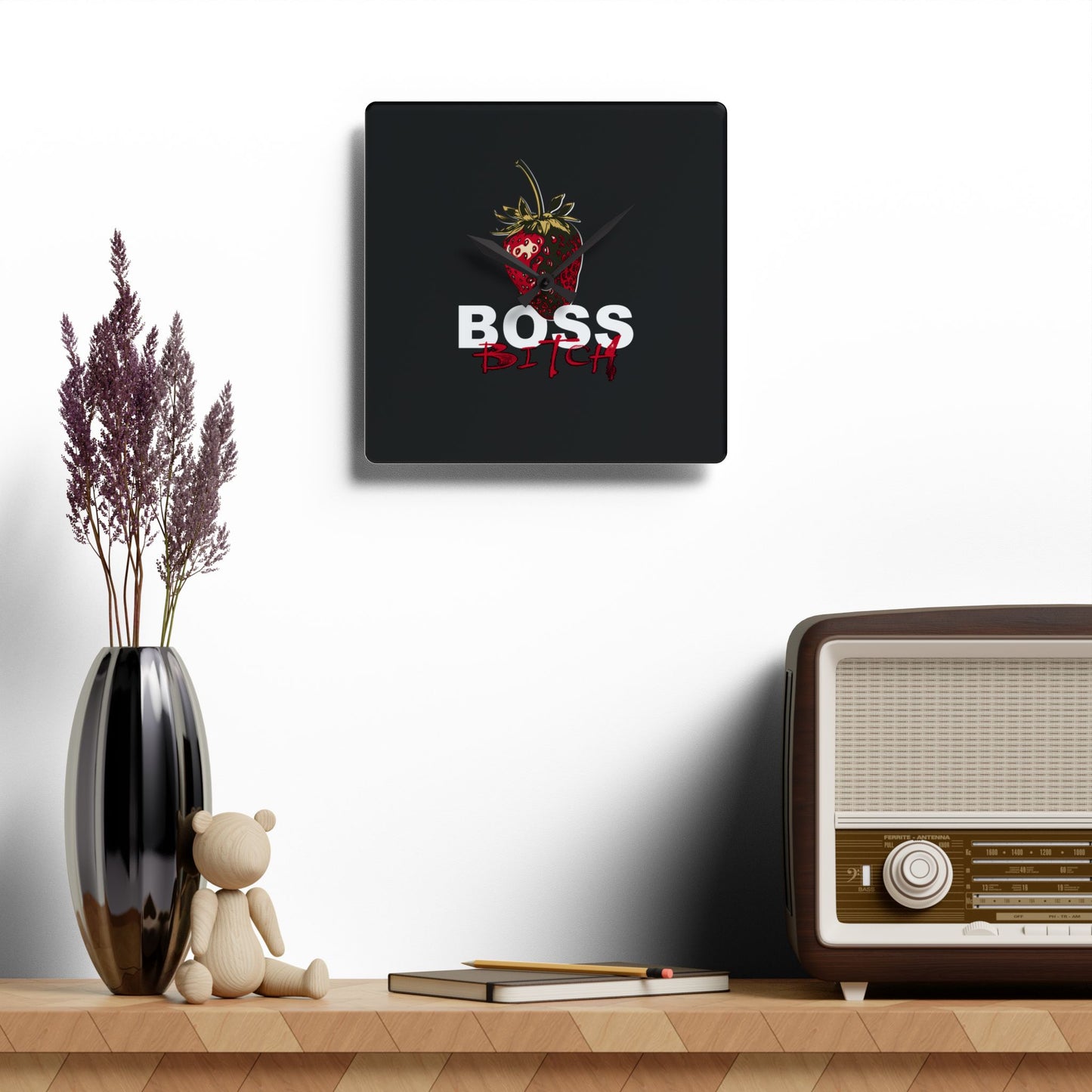 Boss Bitch - Acrylic Wall Clock