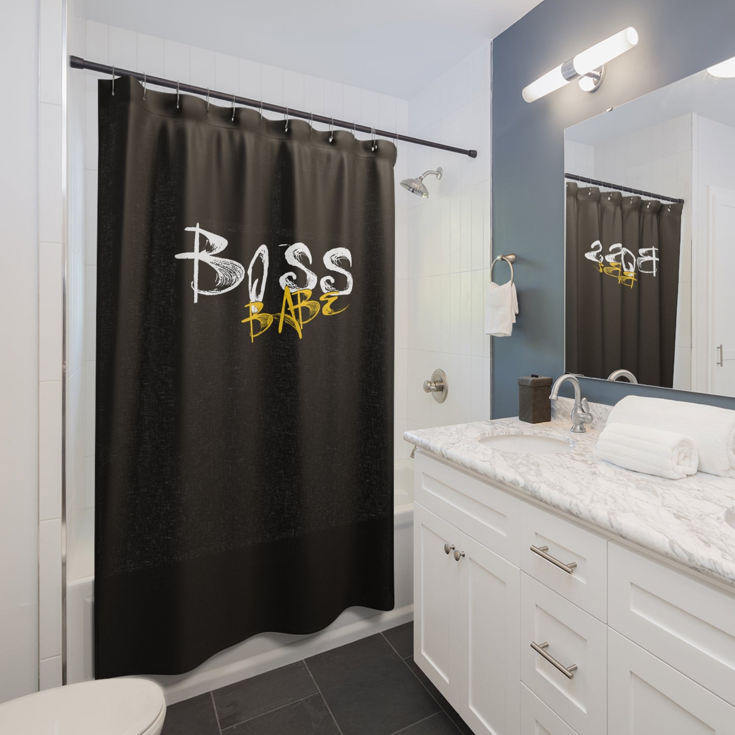 My Moment of Uninterrupted Thought - Boss Babe - Shower Curtains