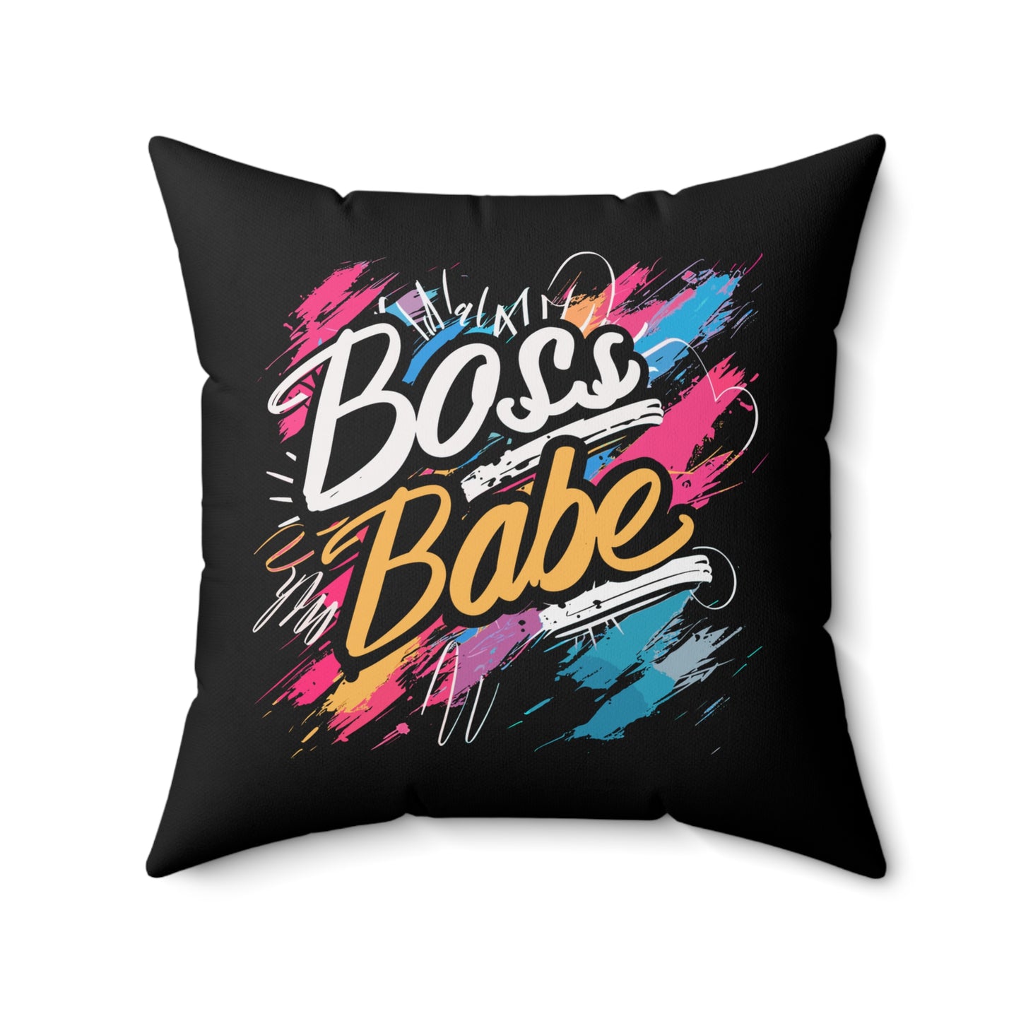 Empowered and Crushing It - Boss Babe - Square Pillow