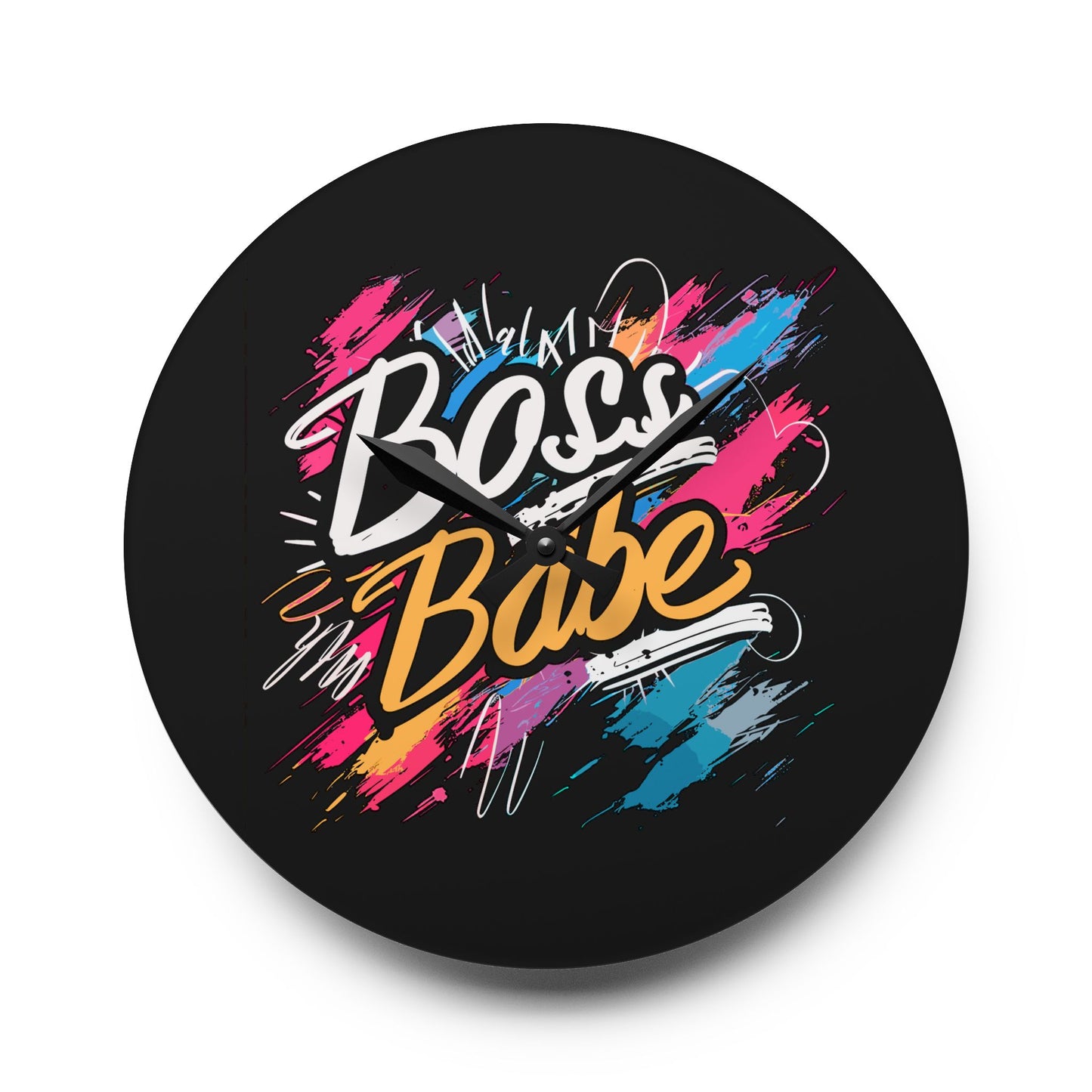Boss Babe - Acrylic Wall Clock