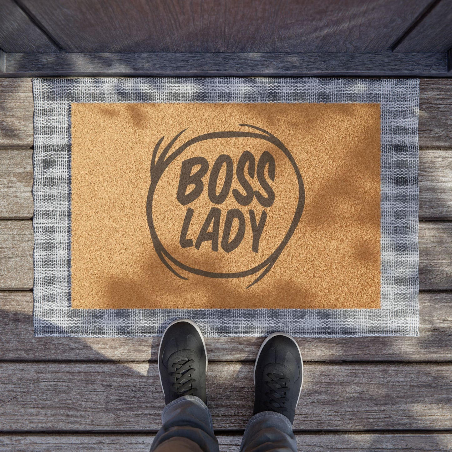 Boss Lady - Doormat - This Is My Happy Place (Please Wipe)
