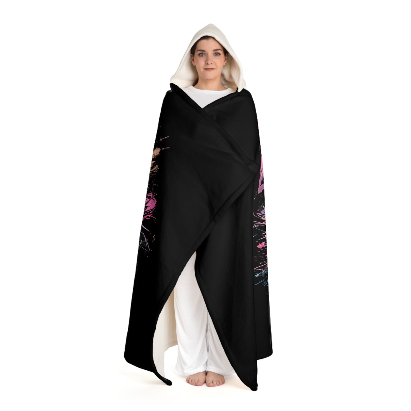 Boss Chick - Hooded Sherpa Fleece Blanket