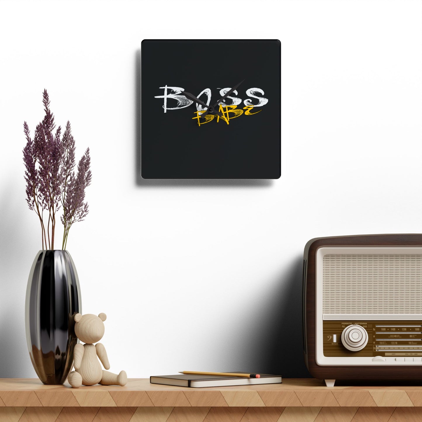 Boss Babe - Acrylic Wall Clock