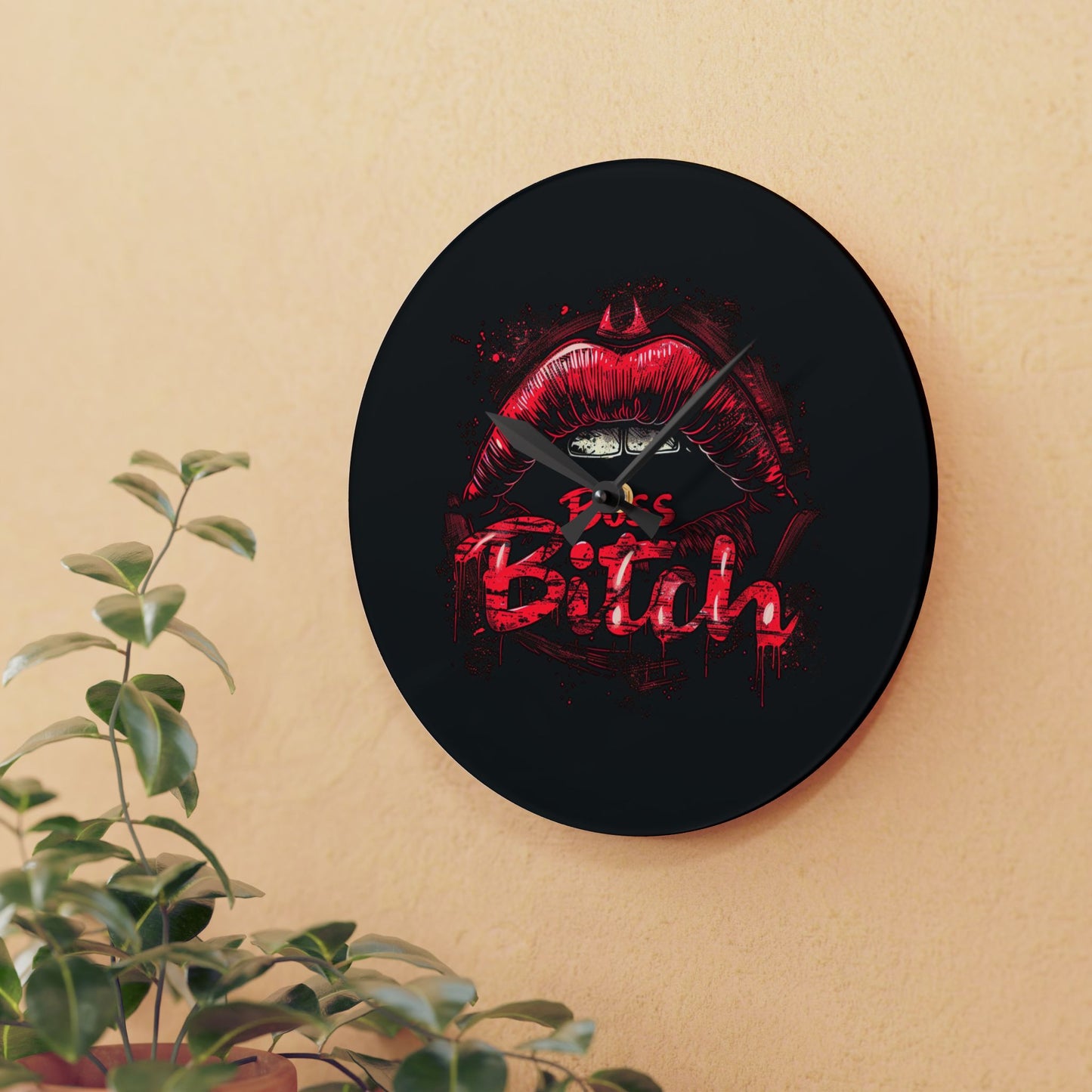 Boss Bitch - Acrylic Wall Clock