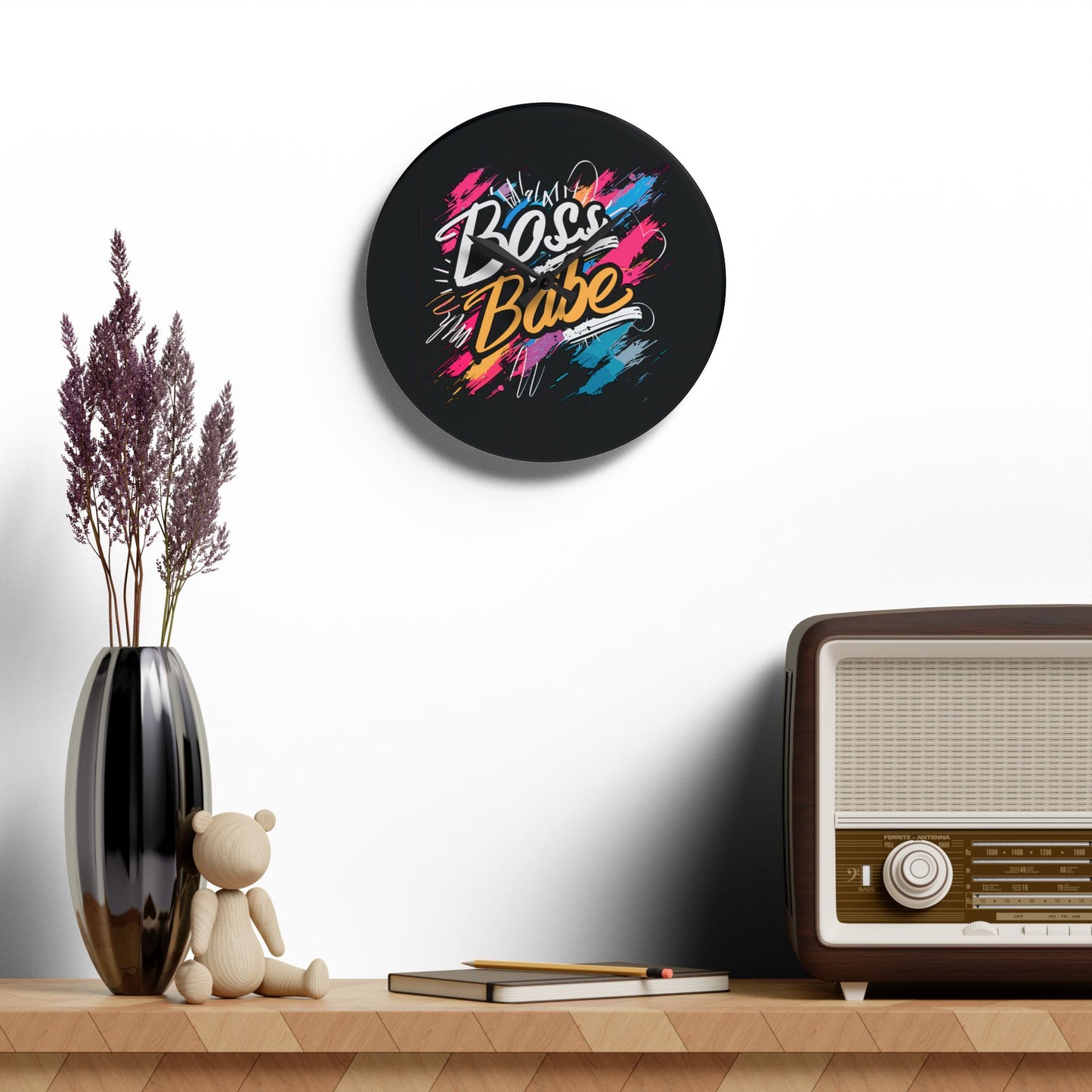 Boss Babe - Acrylic Wall Clock