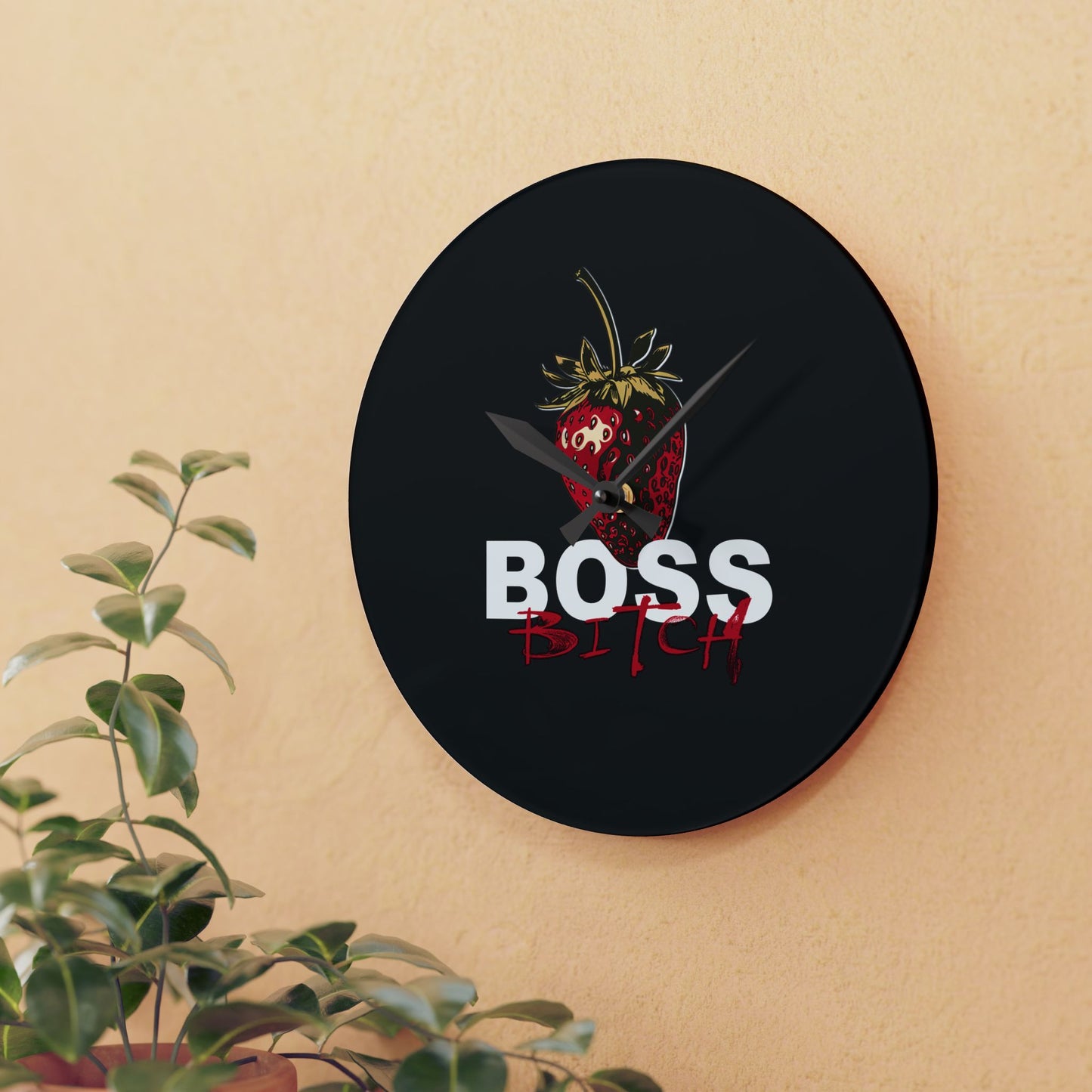 Boss Bitch - Acrylic Wall Clock