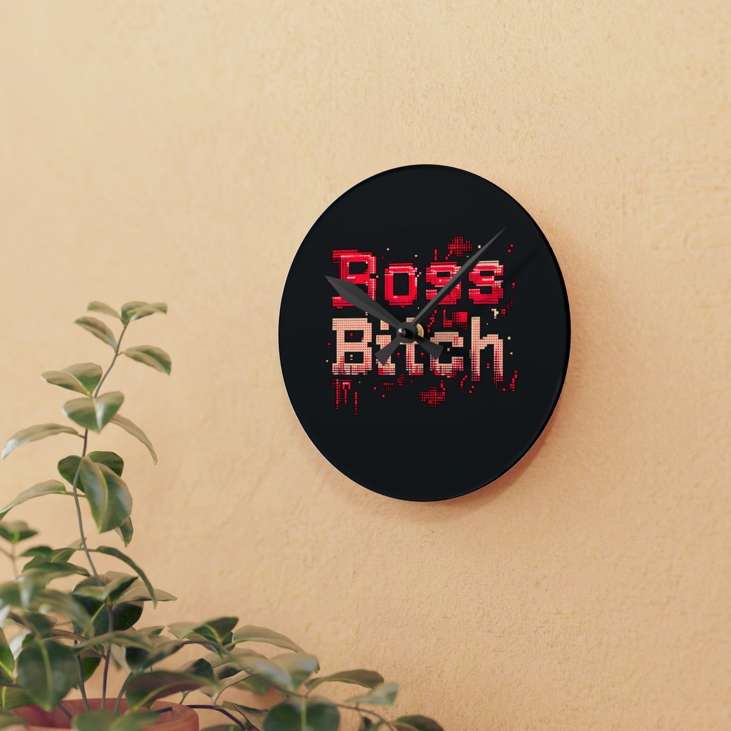 Boss Bitch - Acrylic Wall Clock
