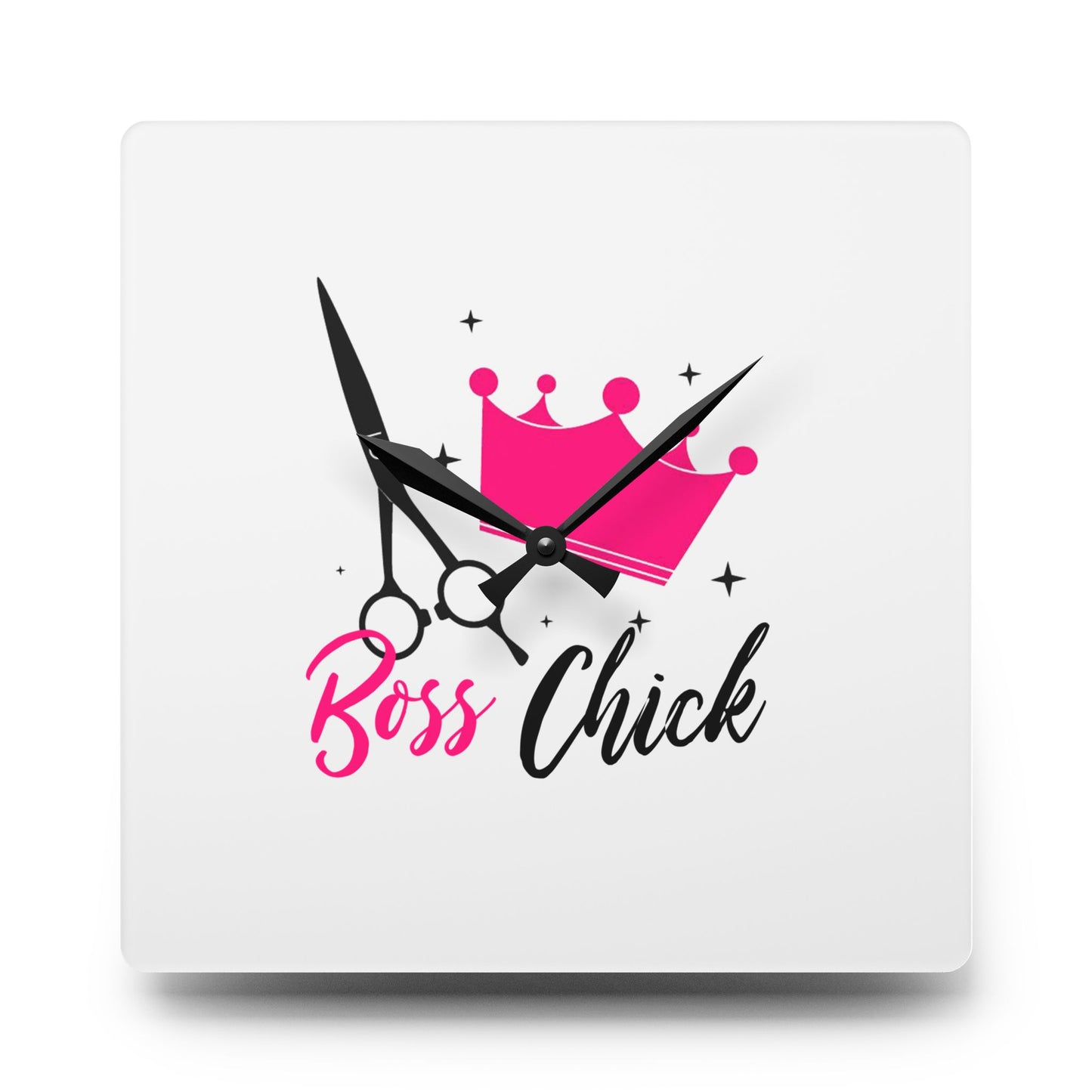 Boss Chick - Acrylic Wall Clock