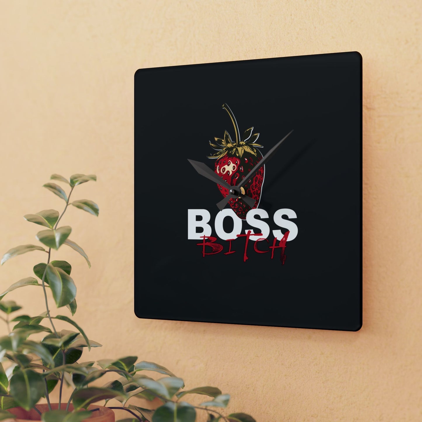 Boss Bitch - Acrylic Wall Clock