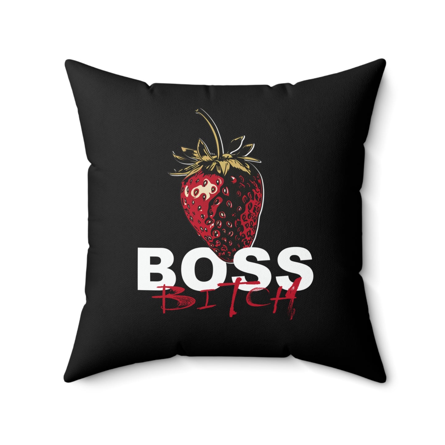 Proudly Self-Made - Boss Bitch - Square Pillow