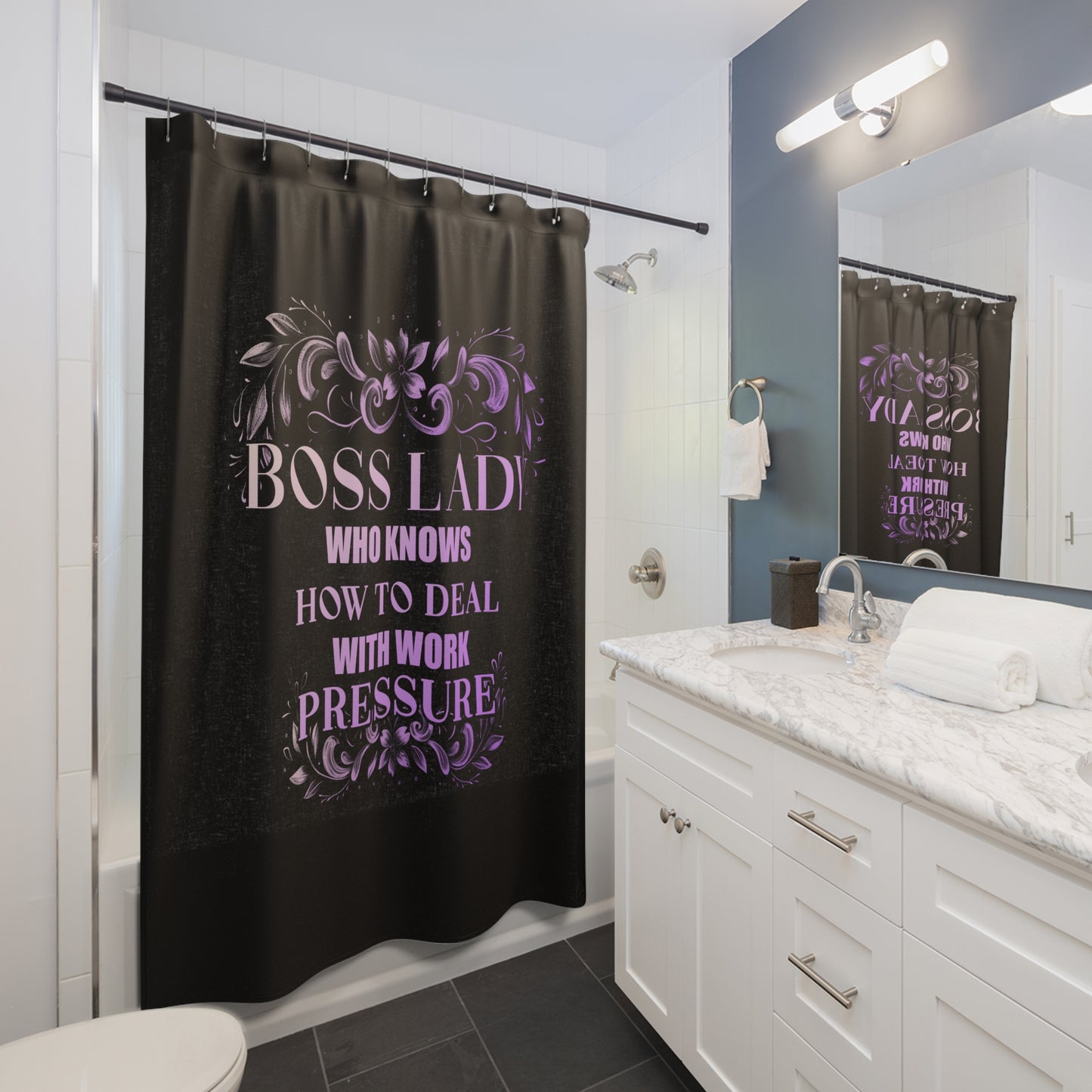 Boss Lady Who Knows How To Deal With Work Pressure - Shower Curtains