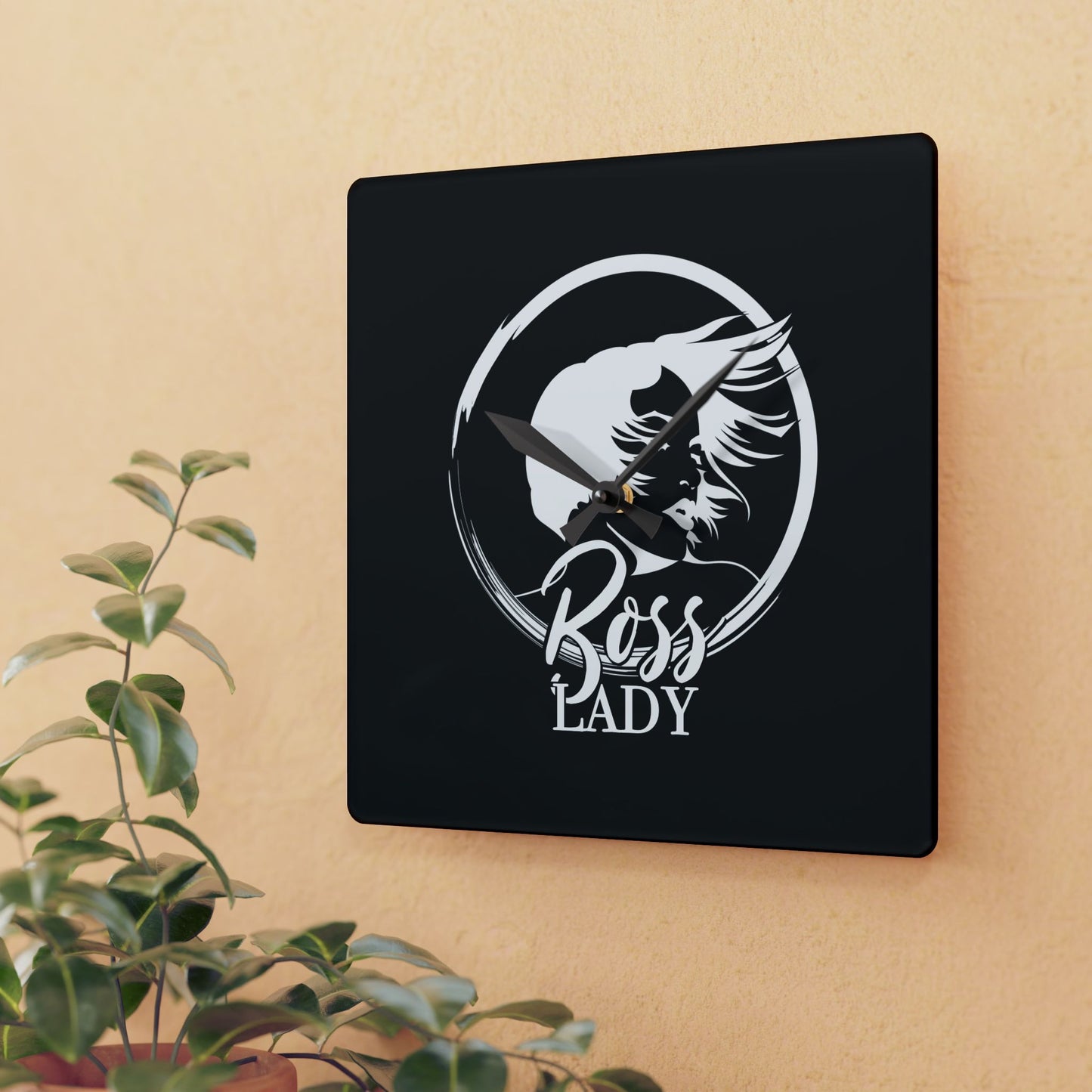 Boss Lady - Acrylic Wall Clock