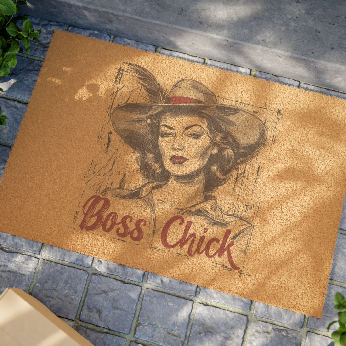 Boss Chick - Doormat - Step Here Before You Step Up