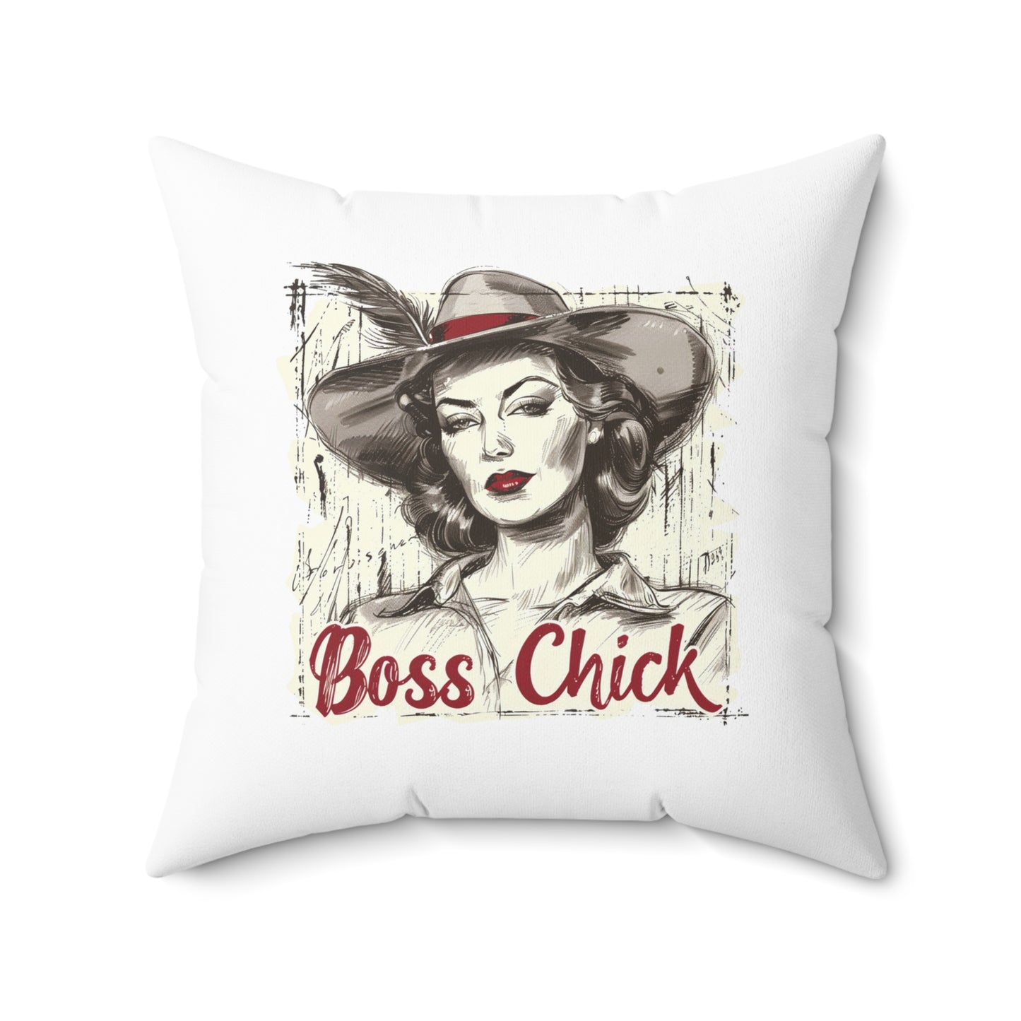 Sweat Equity Queen - Boss Chick - Square Pillow