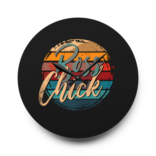 Boss Chick - Acrylic Wall Clock