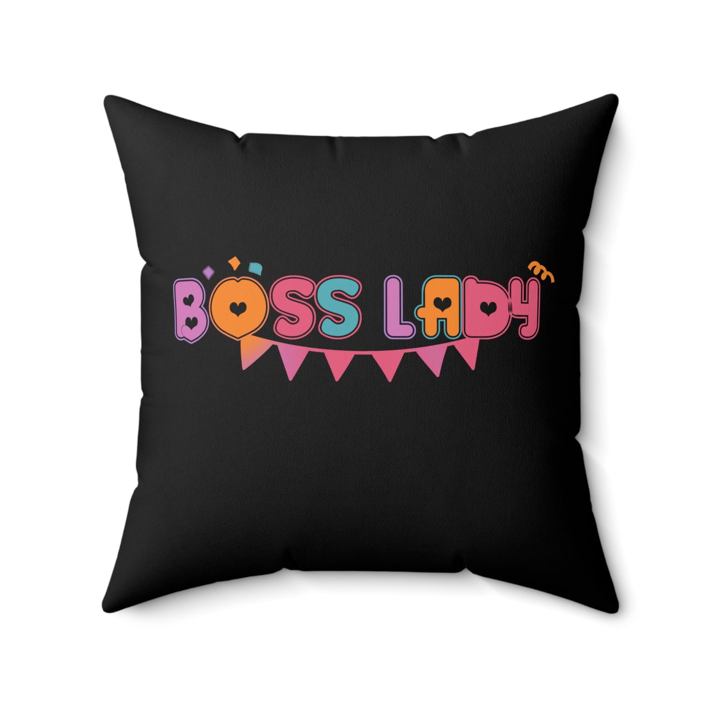 Effortlessly Iconic - Boss Lady - Happy Birthday - Square Pillow