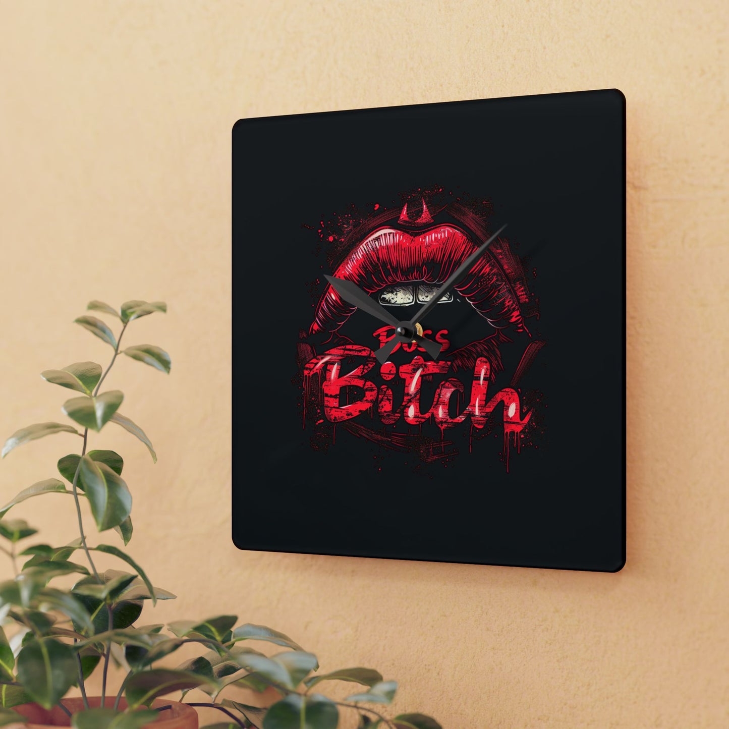 Boss Bitch - Acrylic Wall Clock