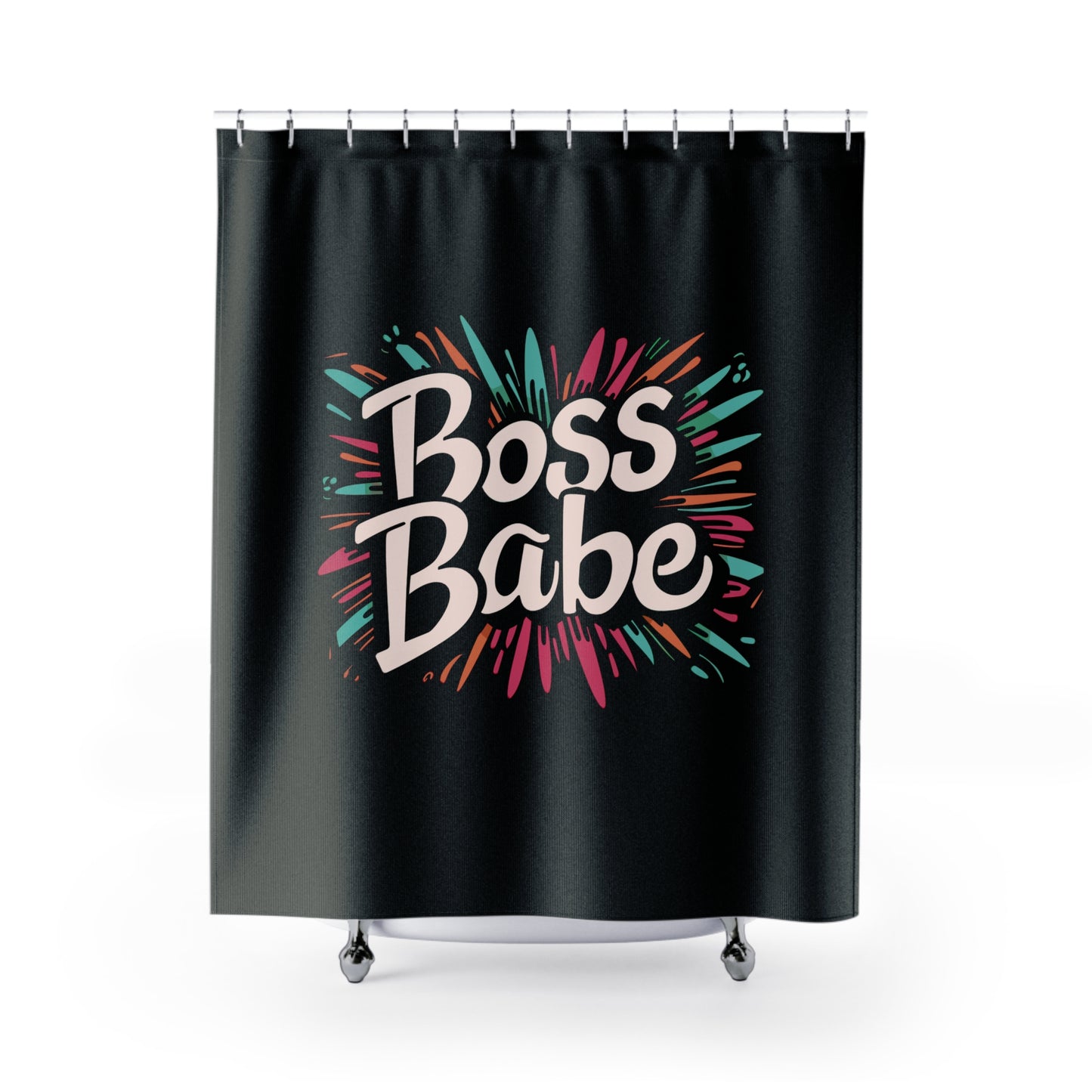Where I Make My Best Decisions - Boss Babe - Shower Curtains