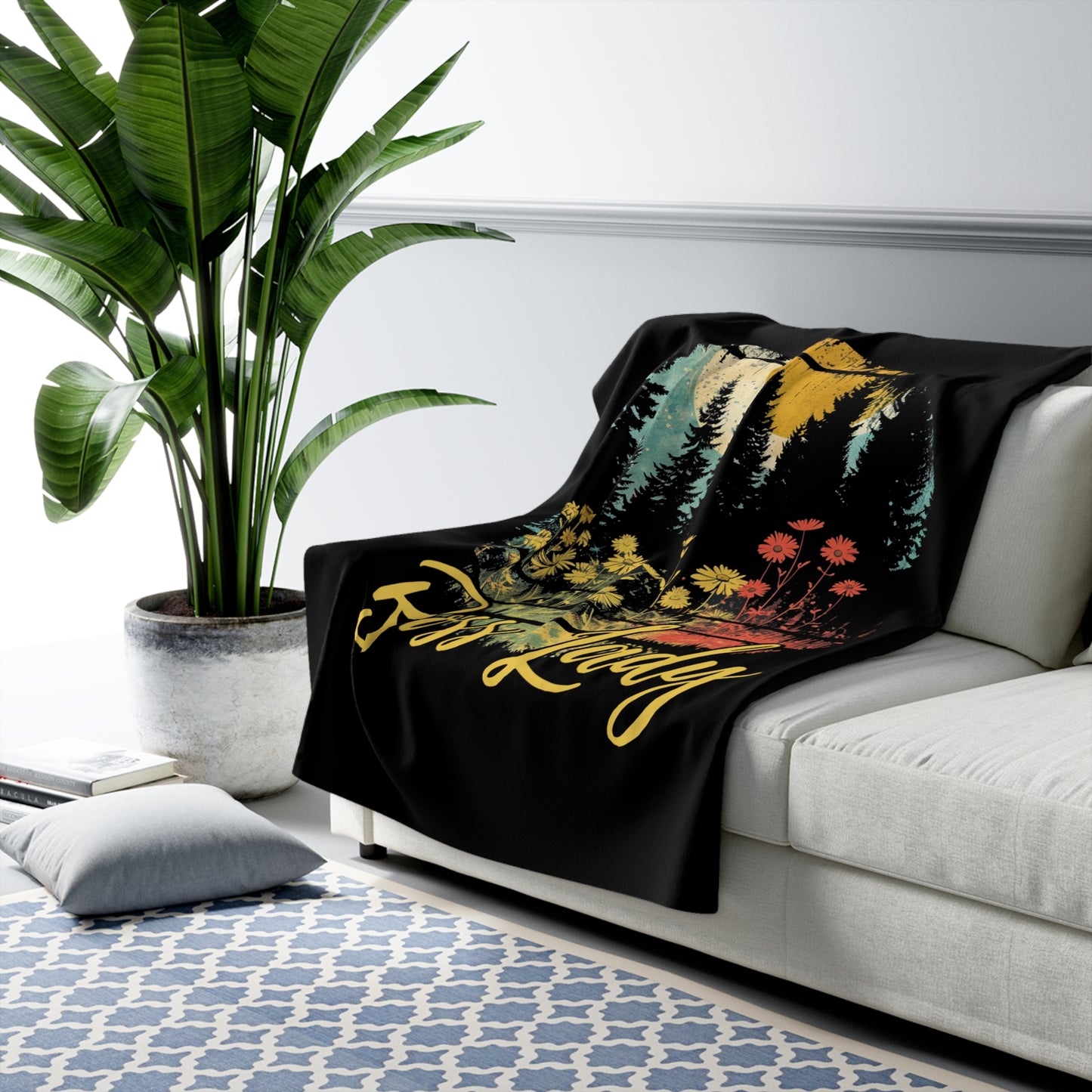 Boss Lady Nature Power - Sherpa Fleece Blanket