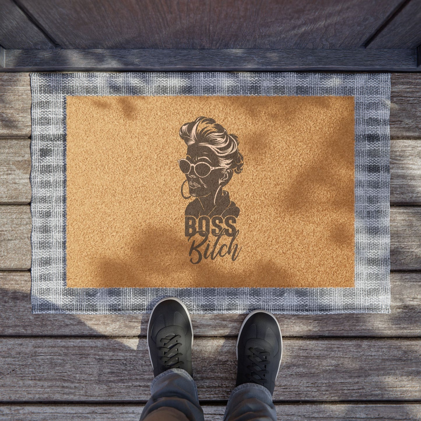 Boss Bitch - Doormat - Where Success Meets Cleanliness