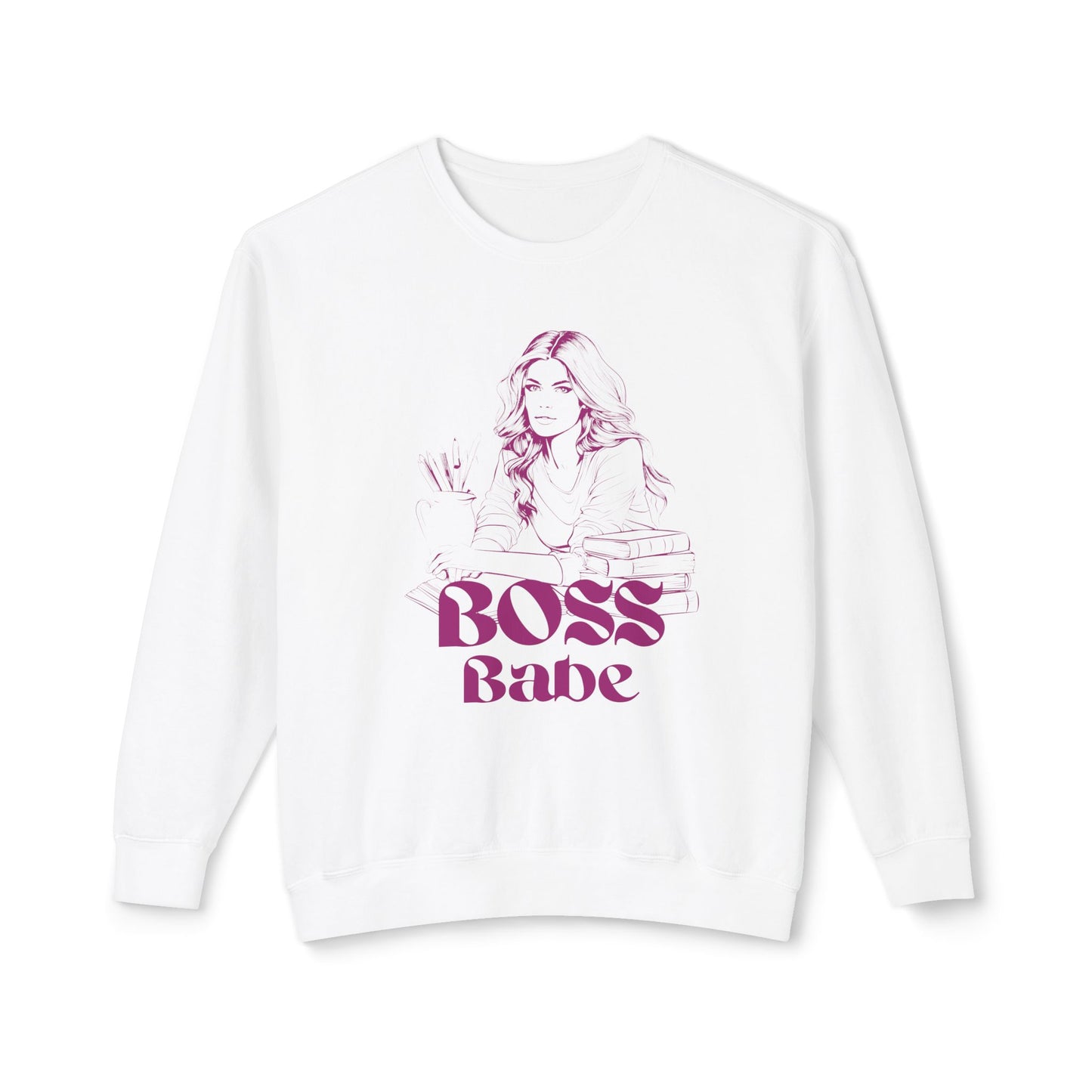 Boss Babe - Unisex Lightweight Crewneck Sweatshirt