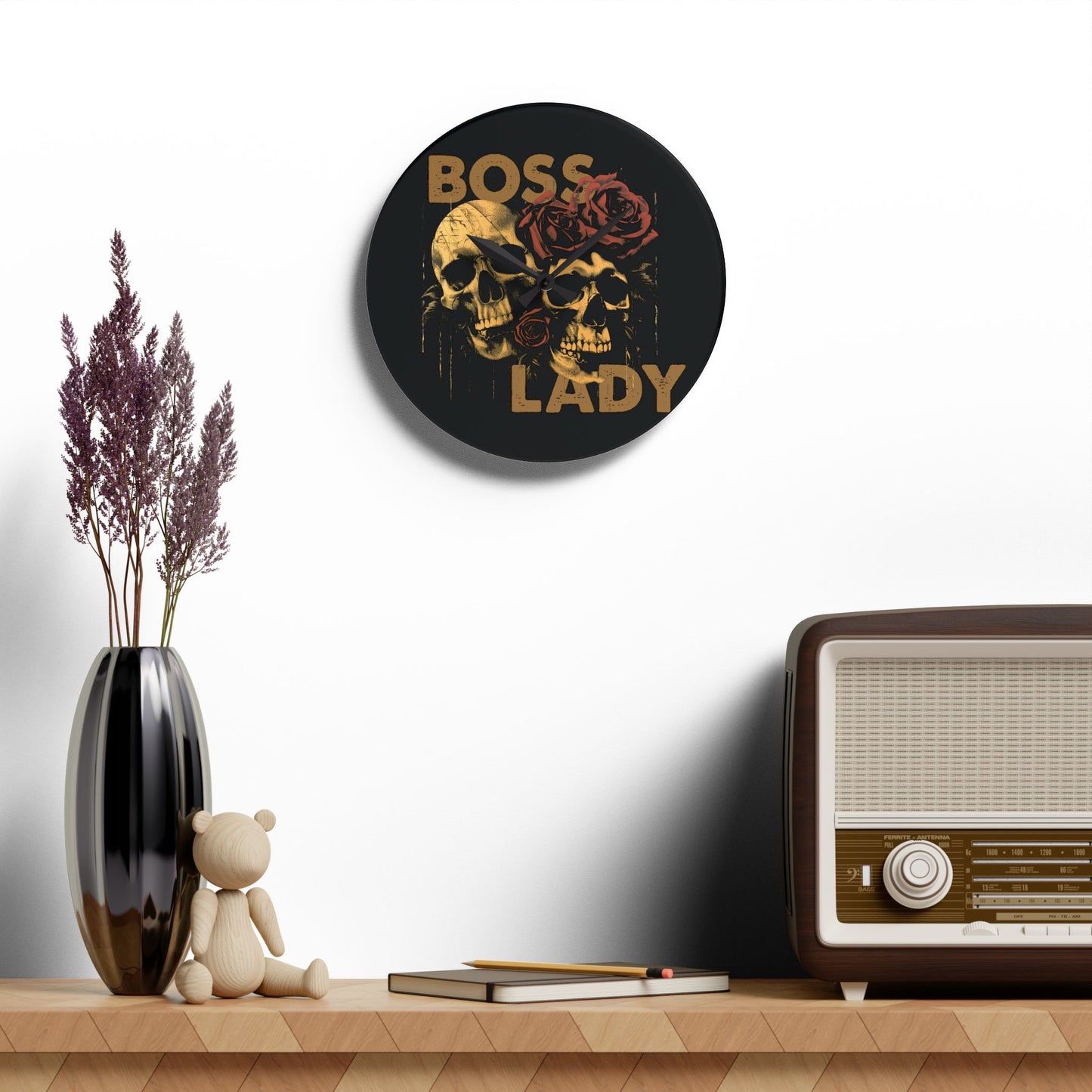 Boss Lady - Acrylic Wall Clock