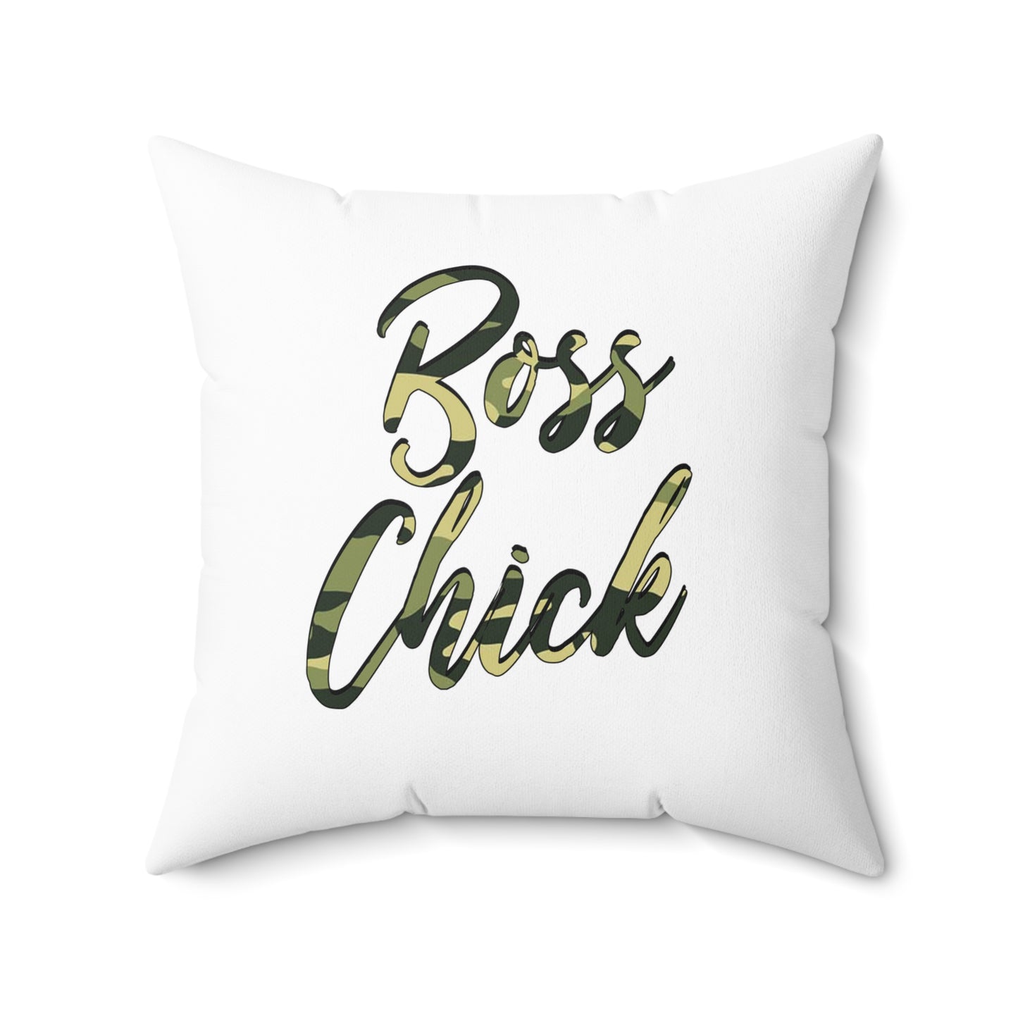 Earned My Crown - Boss Chick - Square Pillow