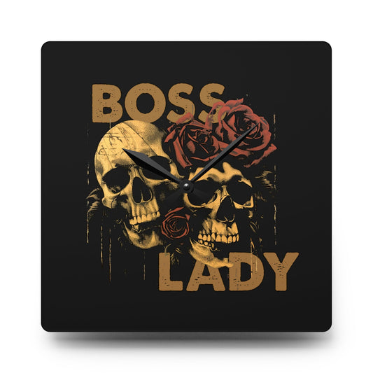Boss Lady - Acrylic Wall Clock