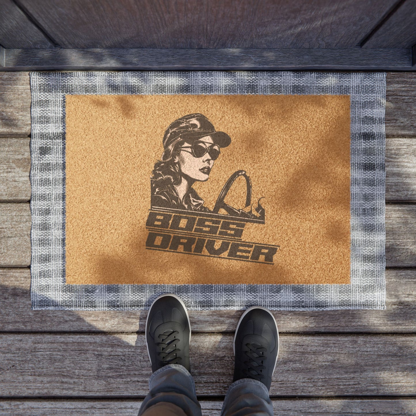 Boss Driver - Doormat - Welcome to My Hustle Zone (Wipe Feet)