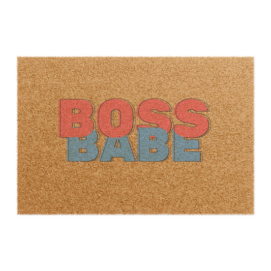 Boss Babe - Doormat - Warning: May Discuss Board Meetings