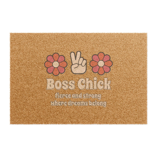 Boss Chick - Fierce And Strong Where Dreams Belong - Doormat