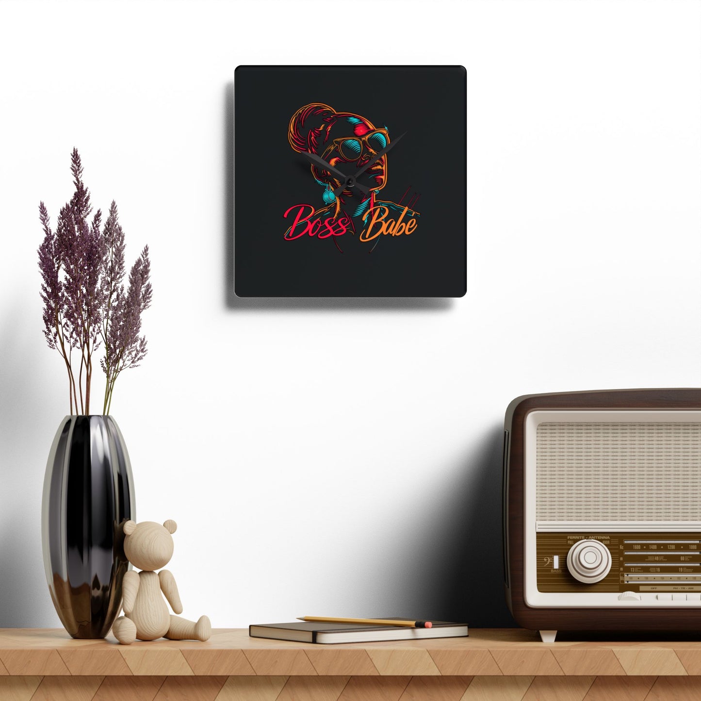 Boss Babe - Acrylic Wall Clock