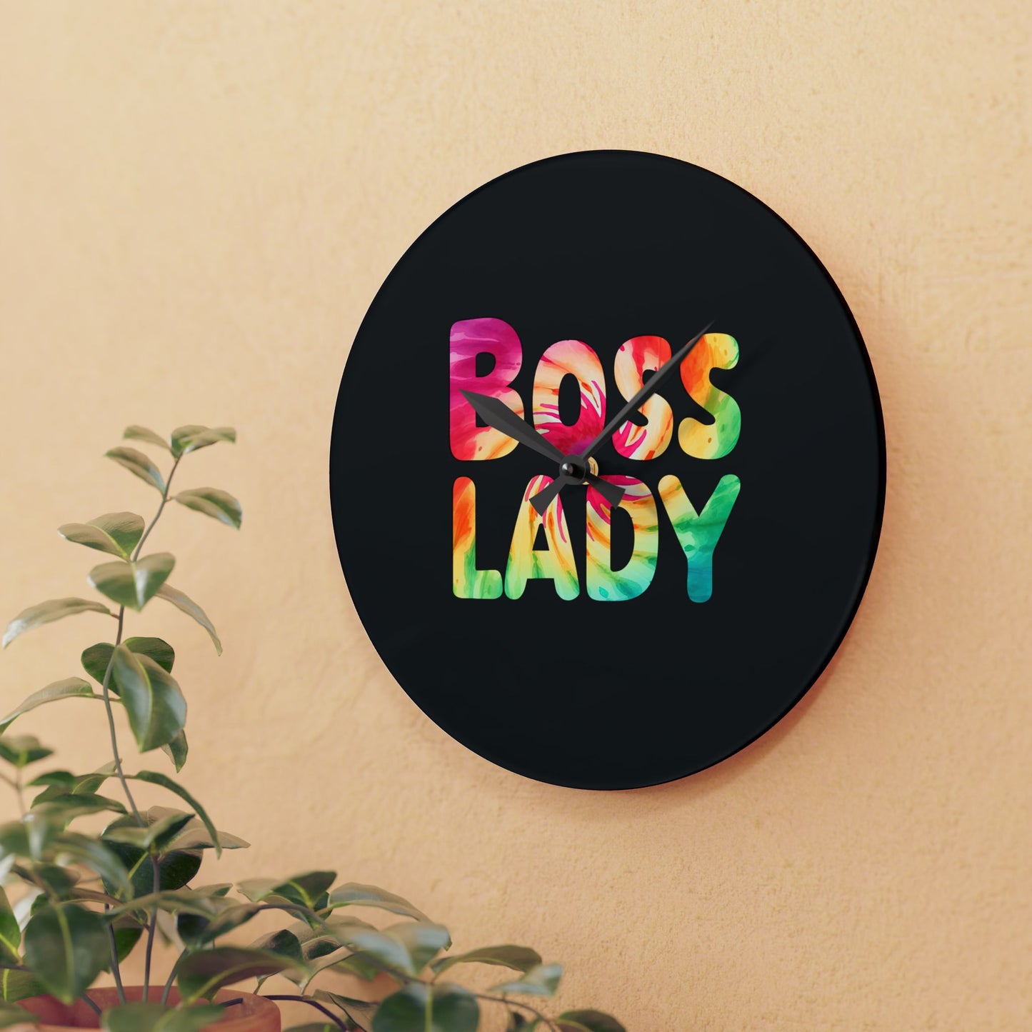Boss Lady - Acrylic Wall Clock