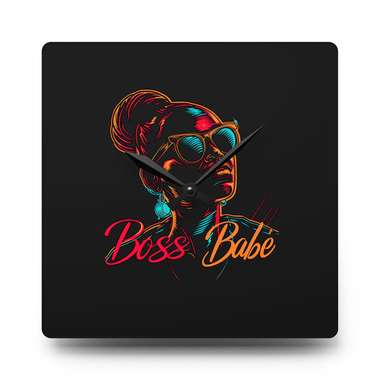 Boss Babe - Acrylic Wall Clock
