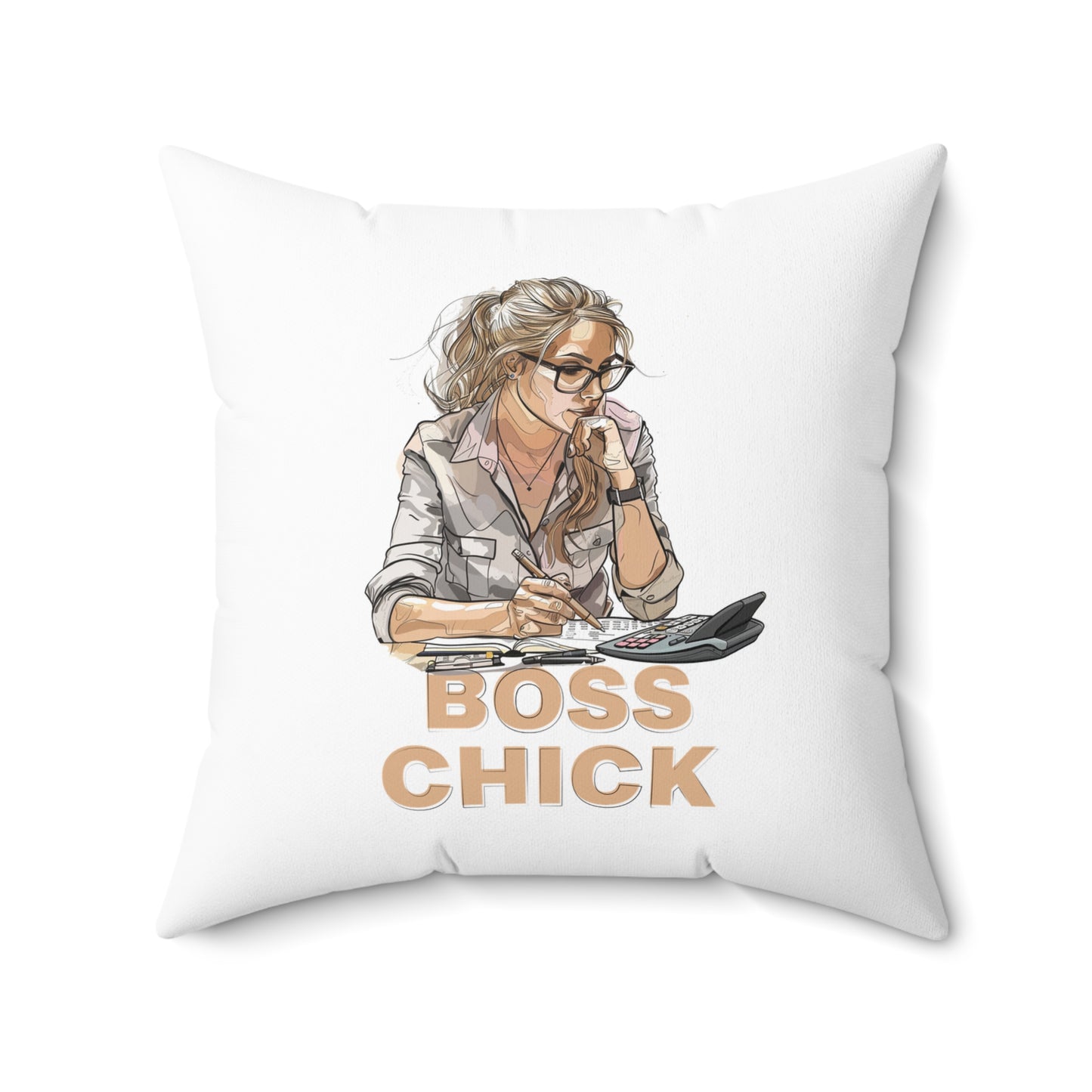 Too Fab to Ignore - Boss Chick Mona - Square Pillow