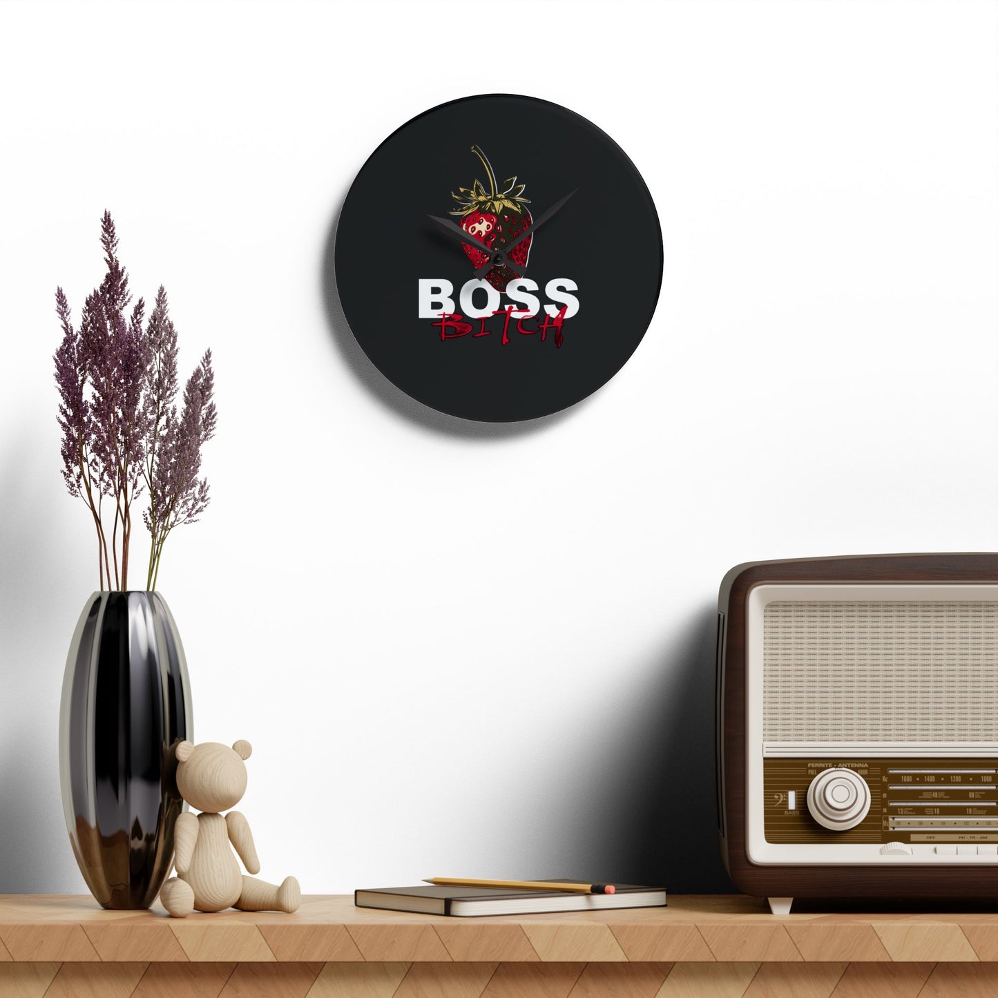 Boss Bitch - Acrylic Wall Clock
