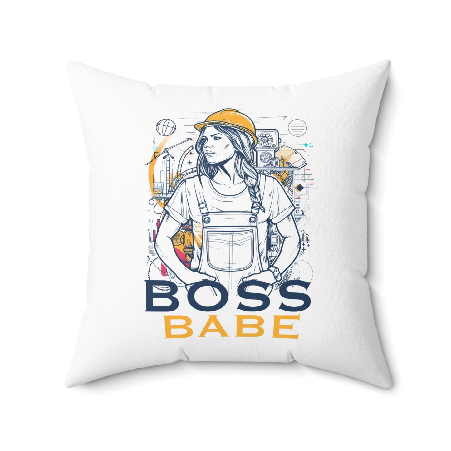 Conquer and Shine - Boss Babe Isa - Square Pillow