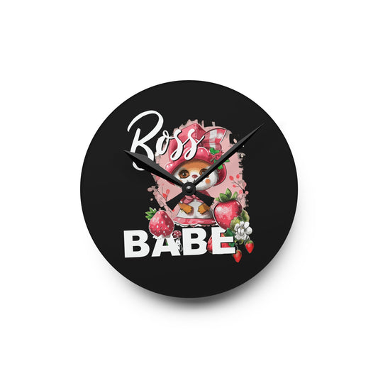 Boss Babe - Acrylic Wall Clock