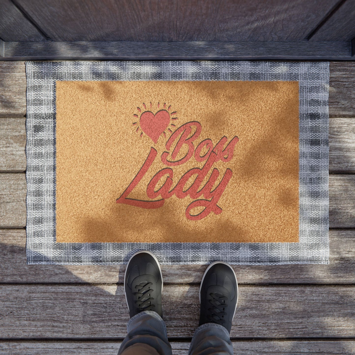 Boss Lady - Doormat - My Heels Say Welcome