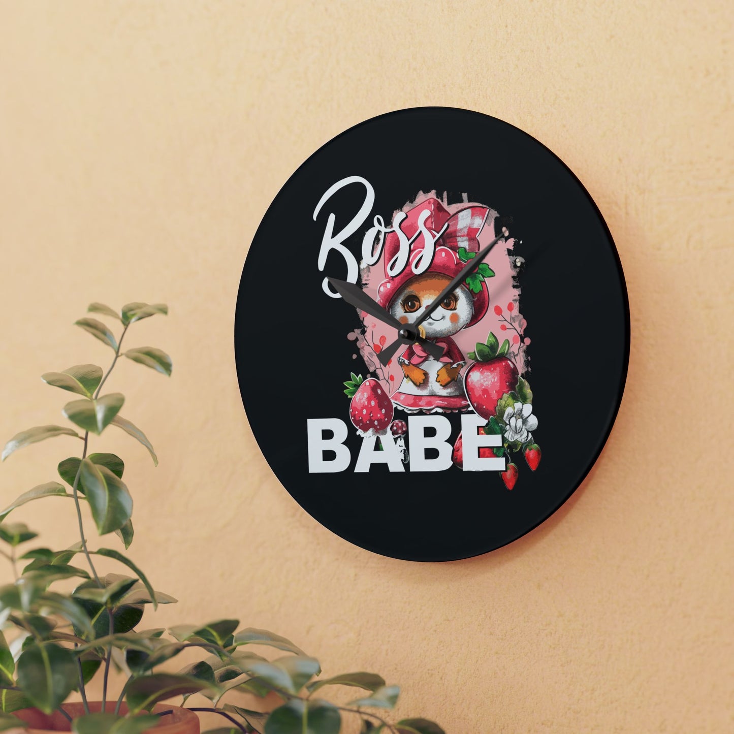 Boss Babe - Acrylic Wall Clock