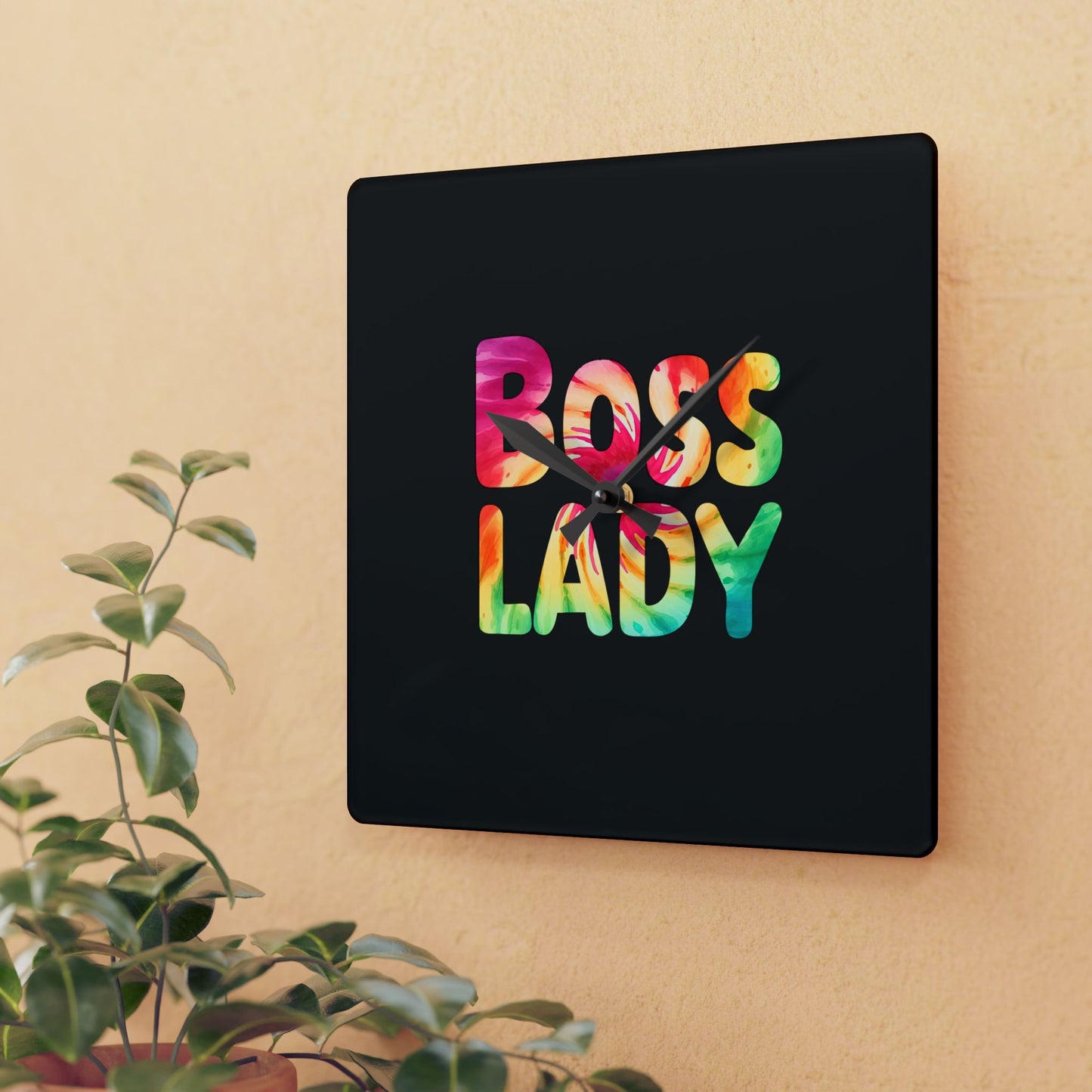 Boss Lady - Acrylic Wall Clock
