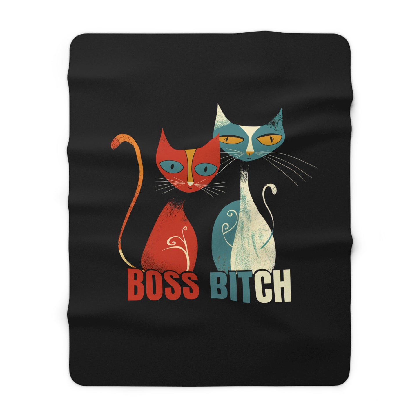 Boss Bitch Double Trouble - Sherpa Fleece Blanket
